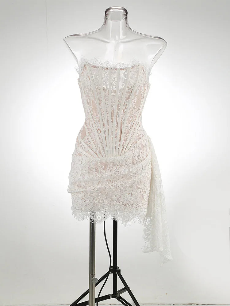 White Lace Birthday Dress