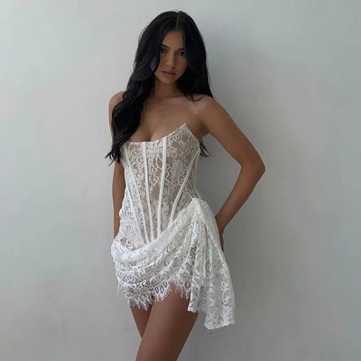 White Lace Birthday Dress