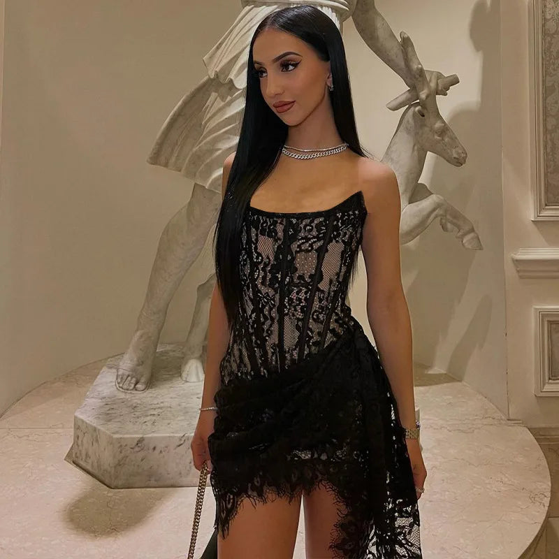 White Lace Birthday Dress