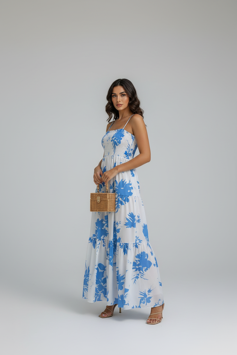 Cut-Out Sweetheart Neck Maxi Dress