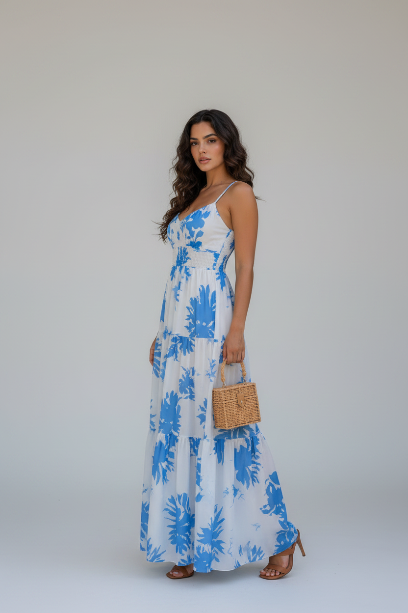 Cut-Out Sweetheart Neck Maxi Dress